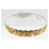 Sterling Silver Bangle Bracelet - 18.99 grams,