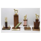 * 4 Dog Show Trophies from 1969, 1970, 1971 &