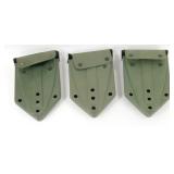 3 Vintage Military Shovel Holders