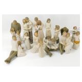 * Large Group of Willow Tree Figurines