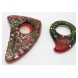 * MCM Vintage Resin Art Pieces
