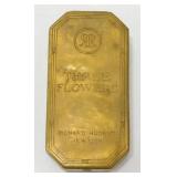 Vintage Richard Hudnut 'Three Flowers' Brass