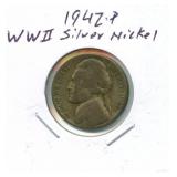 1942-P WWII Silver Nickel