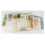* 12 Vintage Calendars Ranging from 1961 and 1988