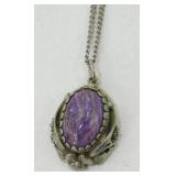 Sterling Purple Necklace