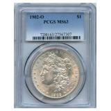 1902-O Morgan Silver Dollar - PCGS MS 63