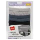 New 3 Pack of Hanes Comfort Period Discreet