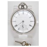 Elgin Coin Silver Chas. Fargo Pocket Watch Model