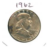 1962 Franklin Silver Half Dollar