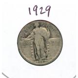 1929 Standing Liberty Silver Quarter