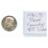 1970-S Proof Kennedy Half Dollar 40% Silver Coin
