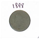 1898 Liberty "V" Nickel