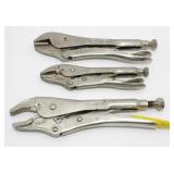 3 Vise Grips - All Work Great