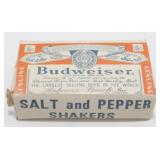 Vintage Budweiser Salt and Pepper Beer Shakers -