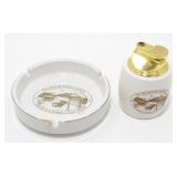 * Pair of Cigarette Doral Ashtrays with Lighter