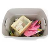 ** Tote of Easter Supplies