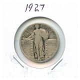 1927 Standing Liberty Silver Quarter