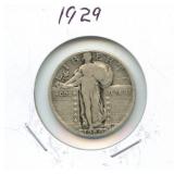 1929 Standing Liberty Silver Quarter
