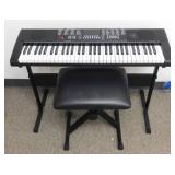 ** Keyboard with Stand and Stool - Works Great