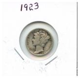 1923 Mercury Silver Dime