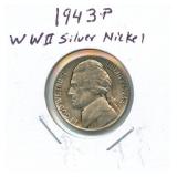 1943-P WWII Silver Nickel