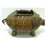 * Vintage Wicker Pig Basket - Great Condition,
