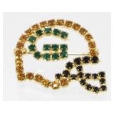 Jeweled Green Bay Packers Brooch