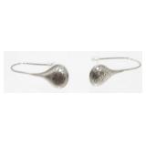 Sterling Silver Pierced Earrings - 3.33 grams