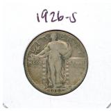1926-S Standing Liberty Silver Quarter