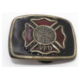 Volunteer Fire Department VFD Black, Red & Gold