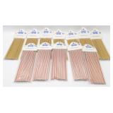 12 New 20 Packs of Paper Straws