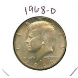 1968-D Kennedy Silver Half Dollar - 40% Silver