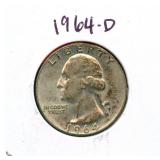 1964-D Washington Silver Quarter