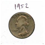 1952 Washington Silver Quarter
