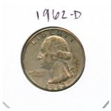 1962-D Washington Silver Quarter