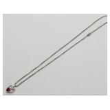 Sterling Silver Necklace and Pendant - 8.2 grams