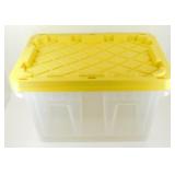 * 2 Bin Boss 27 Gallon Clear Body Totes