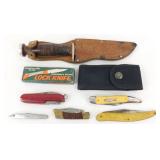 8 Vintage Knives including Schrade