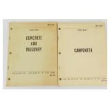 Pair of Army Technical Manuals - Concrete and