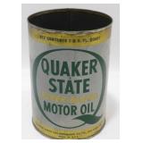 Quaker State Super Blend Motor Oil Can Tin
