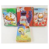 * 4 Vintage Cartoon Puzzles - 1970