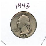 1943 Washington Silver Quarter