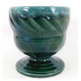 * Vintage Hull Planter - Dark Green & Teal Ombre