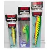 Group of 3 Rapala Fishing Lures