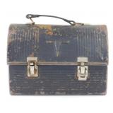 Vintage V Metal Lunch Box