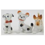 * 3 Occupied Japan Dogs