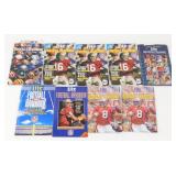 Group of 9 Miller Lite NFL Football Handbooks -