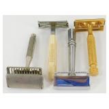 4 Vintage Safety Razors