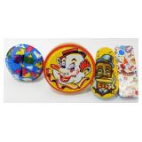Group of 4 Vintage Noisemakers
