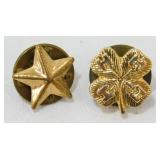 4H and Star Lapel Pins
